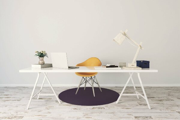 Tapis fauteuil bureau Couleur bleue en acier