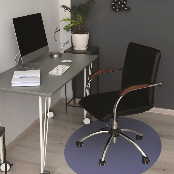 Tapis pour chaise de bureau Couleur bleue