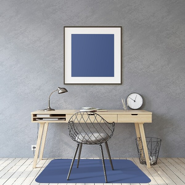 Tapis pour chaise de bureau Couleur bleue