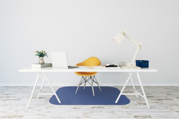 Tapis pour chaise de bureau Couleur bleue