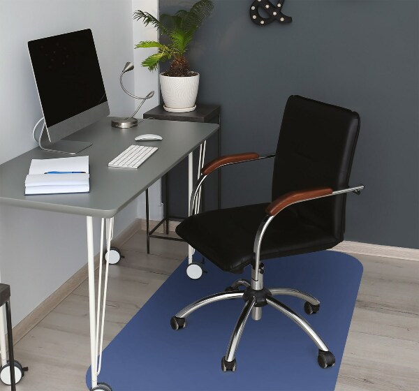 Tapis pour chaise de bureau Couleur bleue