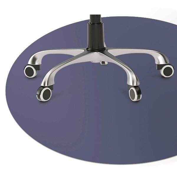 Tapis pour chaise de bureau Couleur bleue