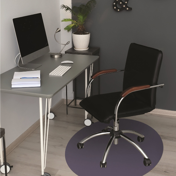 Tapis pour chaise de bureau bleu marine