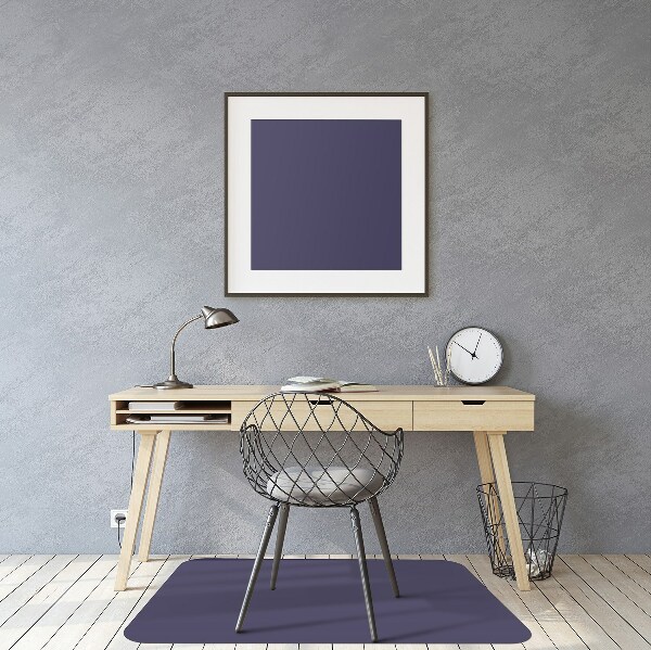 Tapis pour chaise de bureau bleu marine