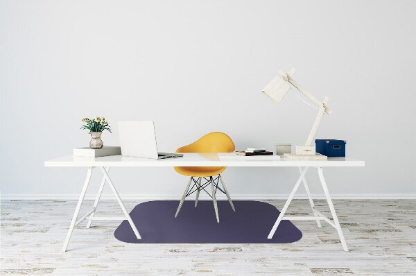 Tapis pour chaise de bureau bleu marine