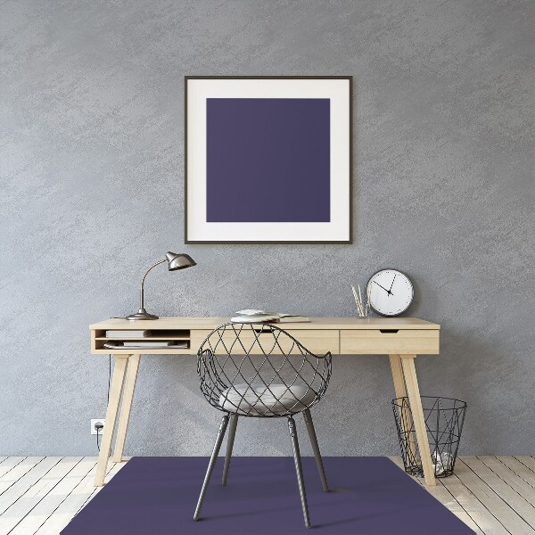 Tapis pour chaise de bureau bleu marine