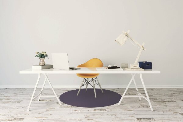 Tapis pour chaise de bureau bleu marine