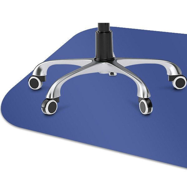 Tapis fauteuil bureau Couleur de la route bleue