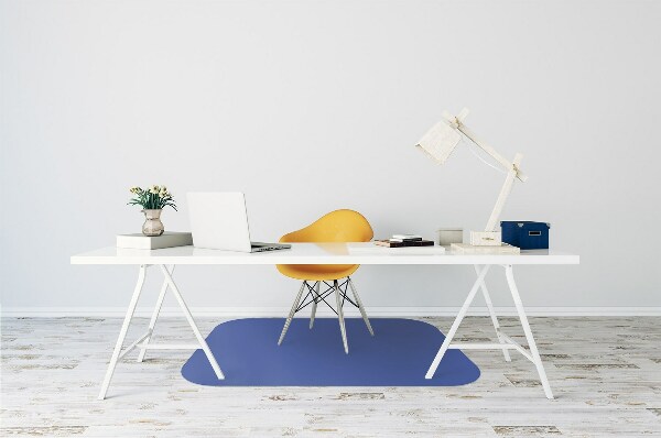 Tapis fauteuil bureau Couleur de la route bleue