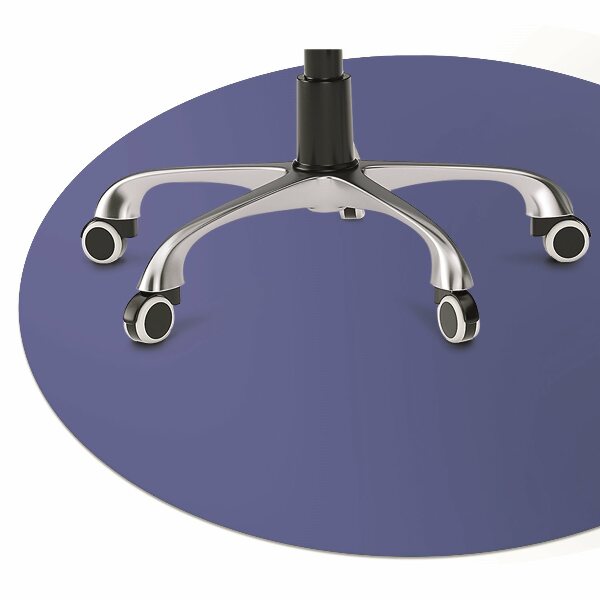 Tapis fauteuil bureau Couleur de la route bleue