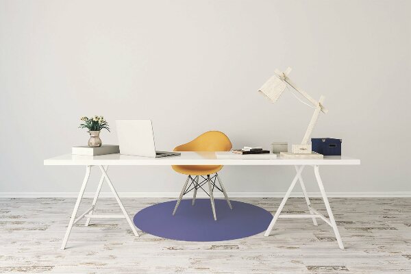 Tapis fauteuil bureau Couleur de la route bleue