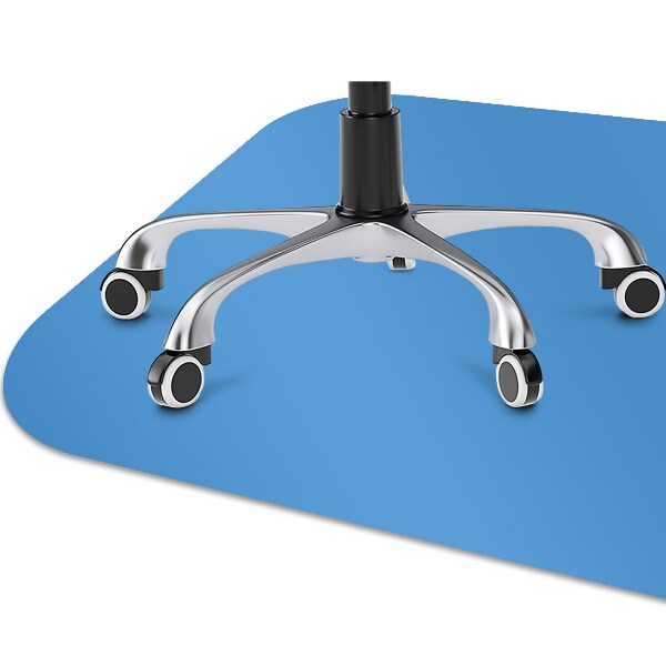 Tapis de chaise de bureau Couleur bleue