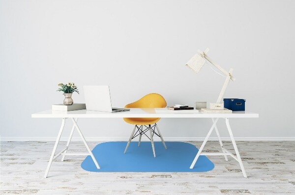 Tapis de chaise de bureau Couleur bleue