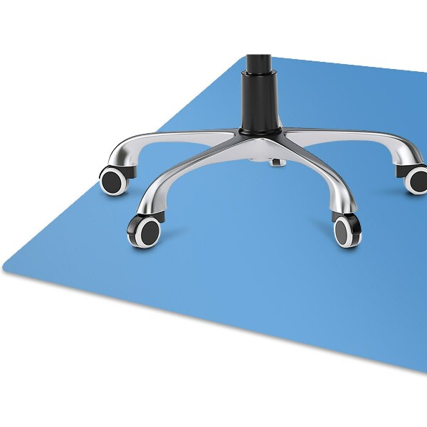 Tapis de chaise de bureau Couleur bleue