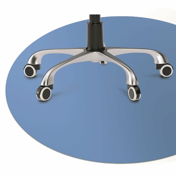 Tapis de chaise de bureau Couleur bleue