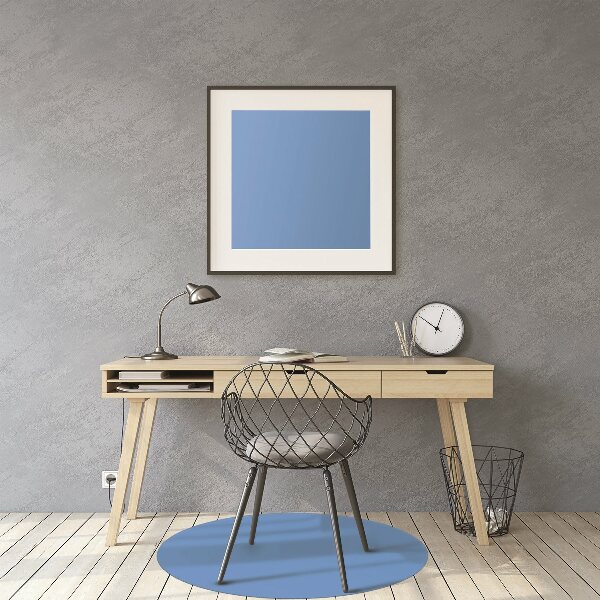 Tapis de chaise de bureau Couleur bleue