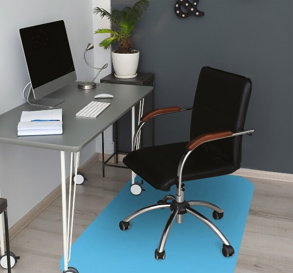 Tapis de chaise Couleur bleu vif