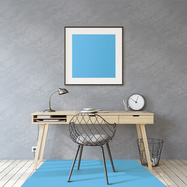 Tapis de chaise Couleur bleu vif