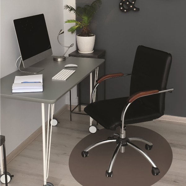 Tapis de chaise de bureau marron
