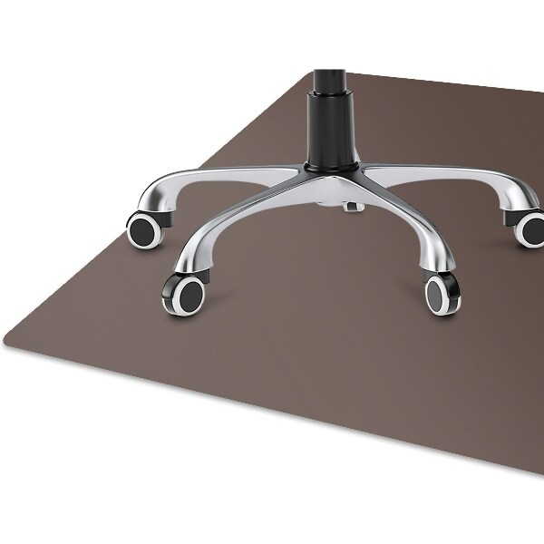 Tapis de chaise de bureau marron