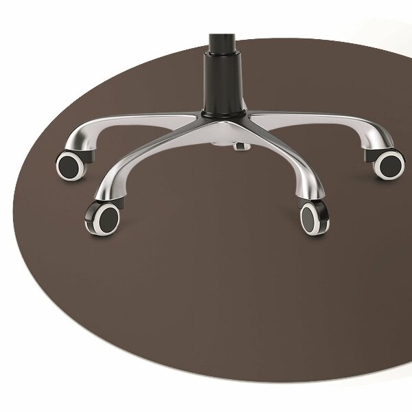 Tapis de chaise de bureau marron
