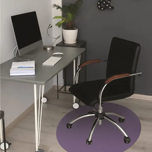 Tapis pour chaise de bureau Couleur violet