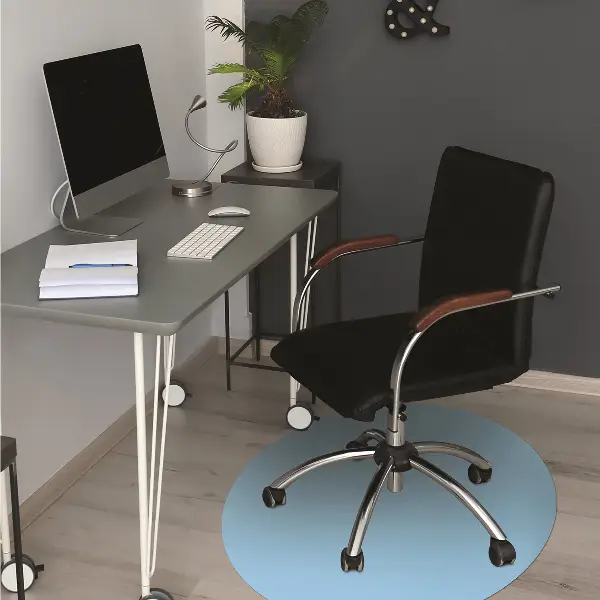 Tapis protection sol Couleur bleue pastel