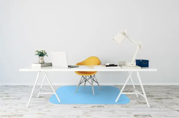 Tapis protection sol Couleur bleue pastel
