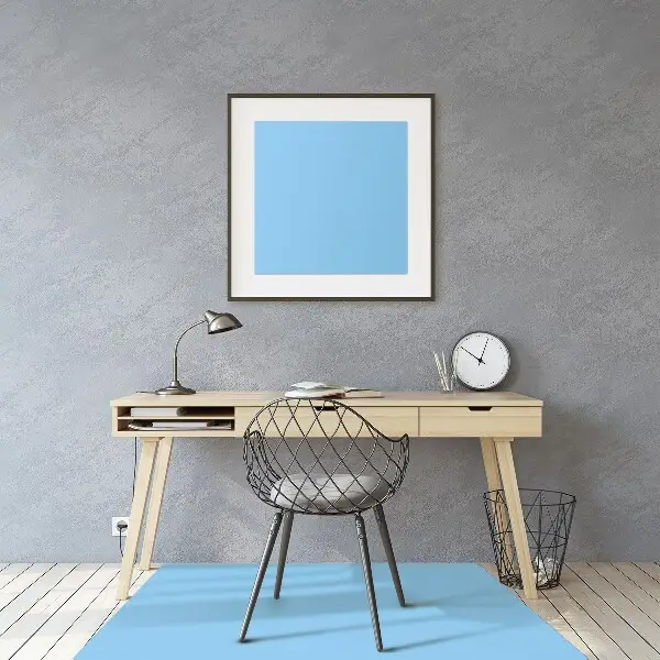 Tapis protection sol Couleur bleue pastel