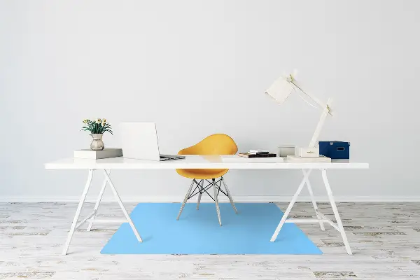 Tapis protection sol Couleur bleue pastel