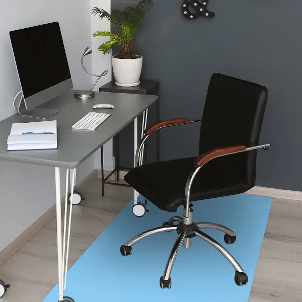 Tapis protection sol Couleur bleue pastel