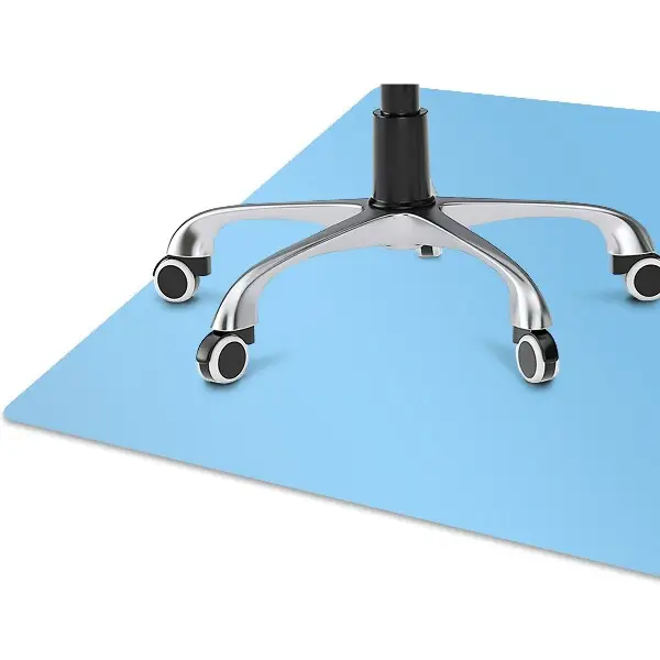 Tapis protection sol Couleur bleue pastel