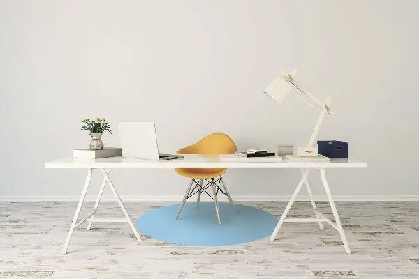 Tapis protection sol Couleur bleue pastel