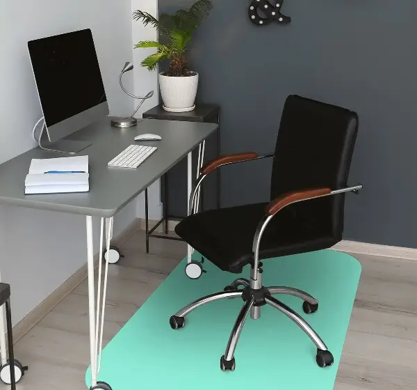 Tapis de chaise de bureau Couleur menthe