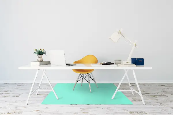 Tapis de chaise de bureau Couleur menthe