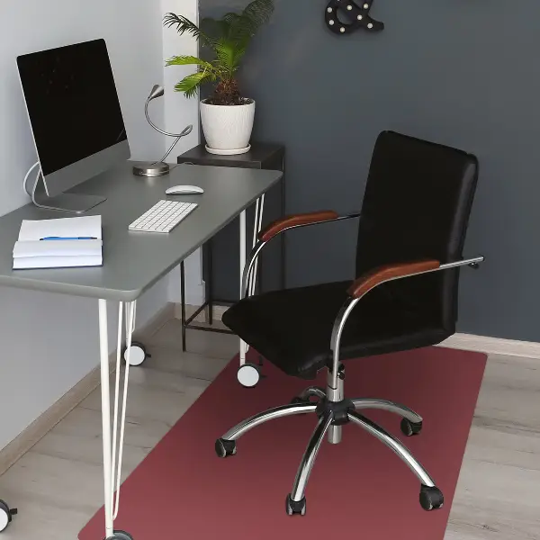 Tapis fauteuil bureau Couleur rouge violet