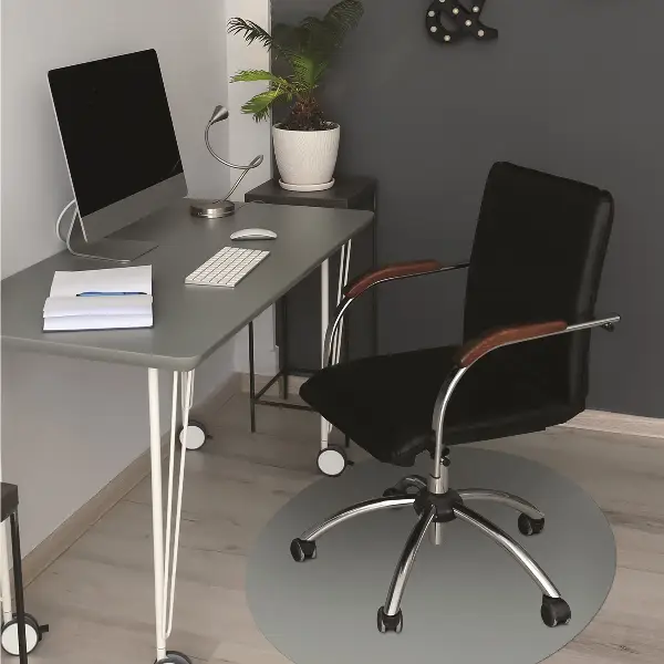 Tapis de chaise de bureau Couleur grise