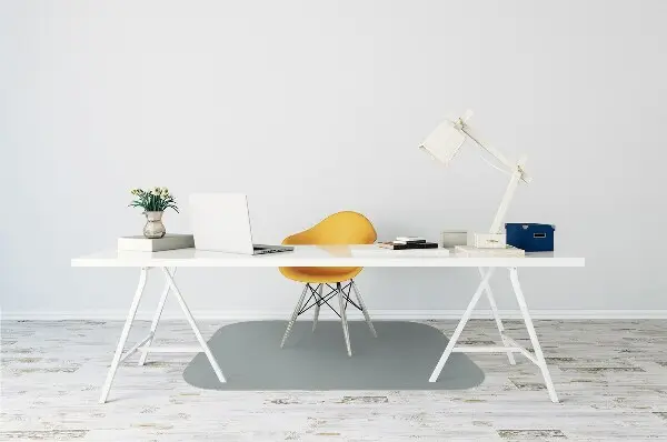 Tapis de chaise de bureau Couleur grise