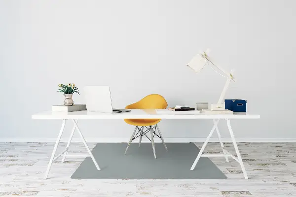 Tapis de chaise de bureau Couleur grise