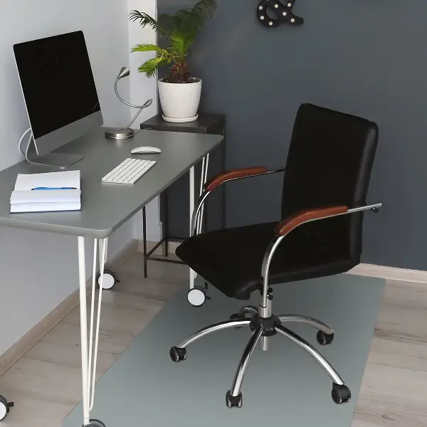 Tapis de chaise de bureau Couleur grise