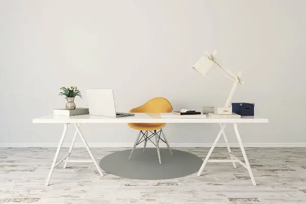 Tapis de chaise de bureau Couleur grise