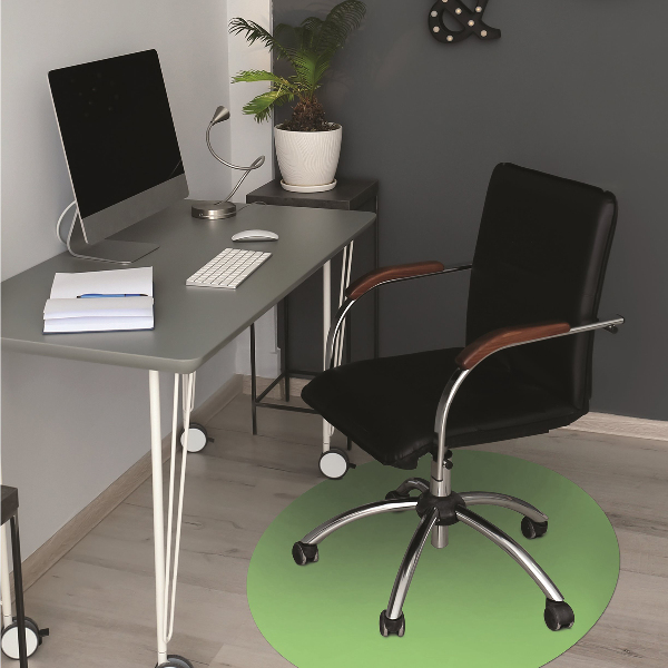 Tapis fauteuil bureau Couleur verte pastel