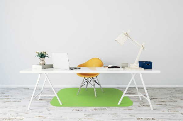 Tapis fauteuil bureau Couleur verte pastel