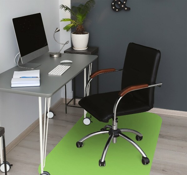 Tapis fauteuil bureau Couleur verte pastel