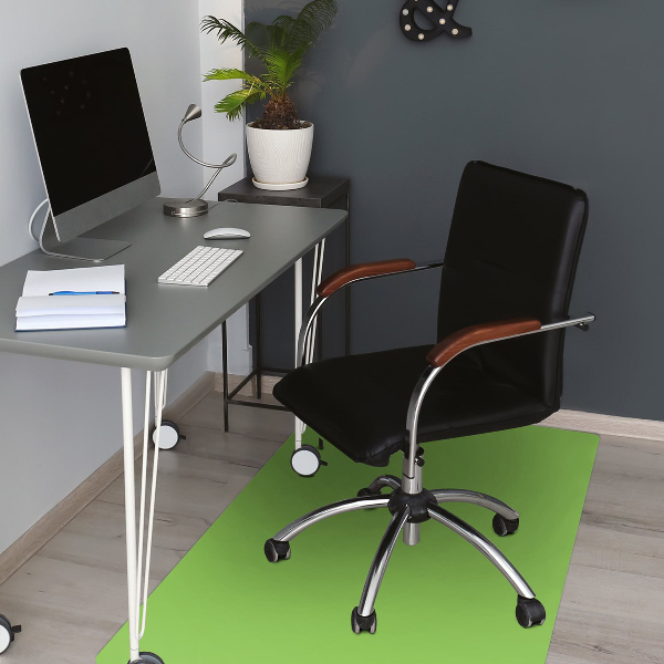 Tapis fauteuil bureau Couleur verte pastel