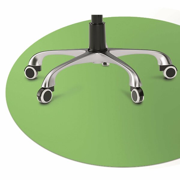 Tapis fauteuil bureau Couleur verte pastel