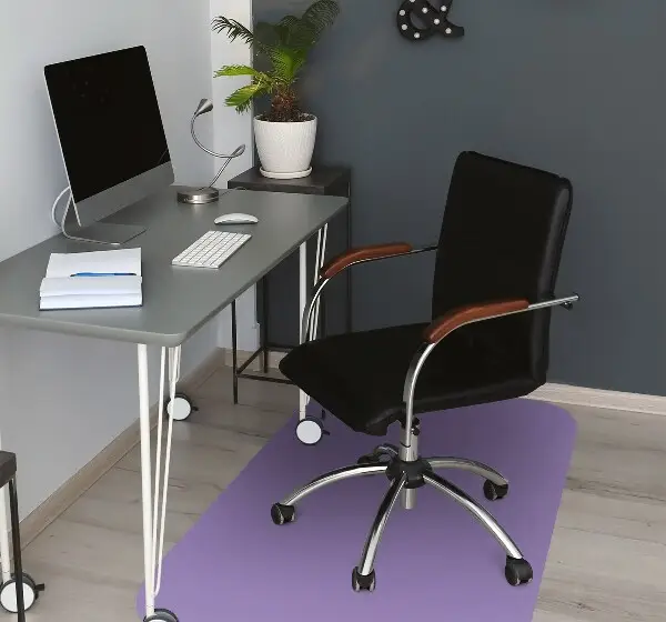 Tapis pour chaise de bureau Couleur de lavande