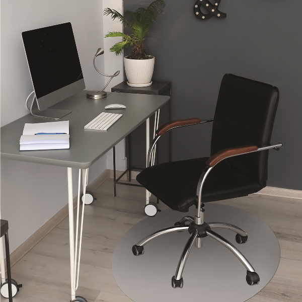 Tapis pour chaise de bureau couleur grise