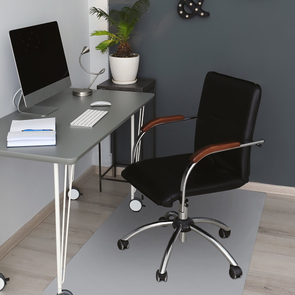 Tapis pour chaise de bureau couleur grise