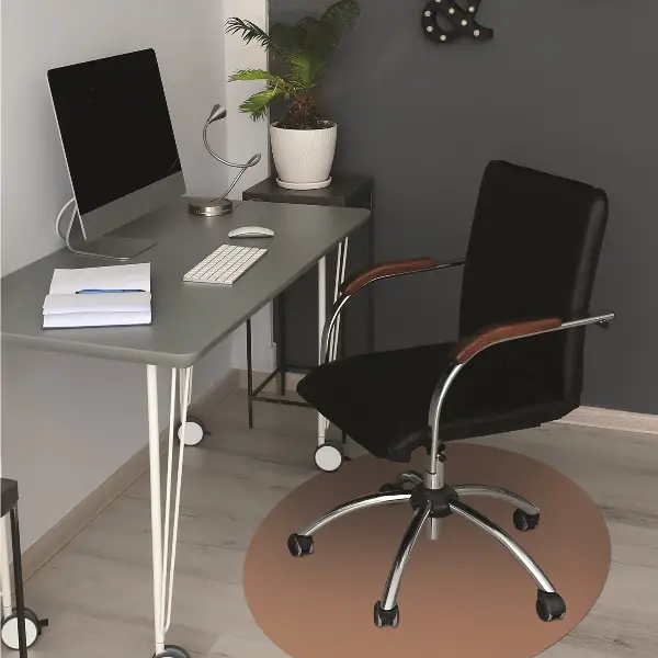 Tapis pour chaise de bureau Couleur de cuivre